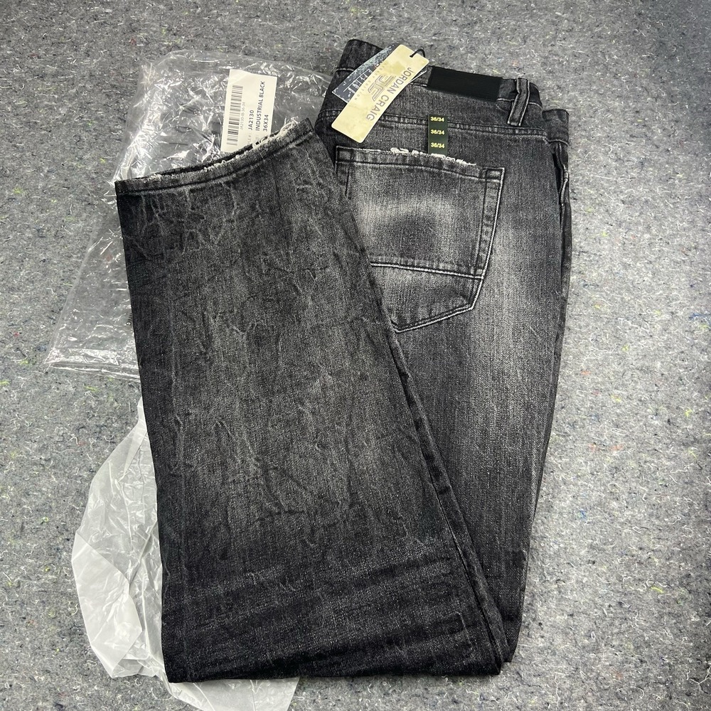 Jordan Craig Legacy Edition Aaron Jeans Men's 36x34 Black Distressed New